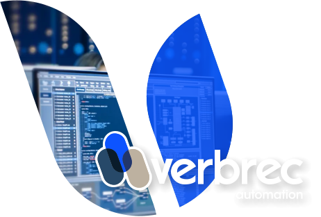 Hero image for Verbrec Automation high-tech industrial services.