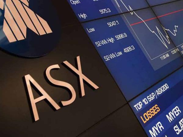 ASX stock market trading display